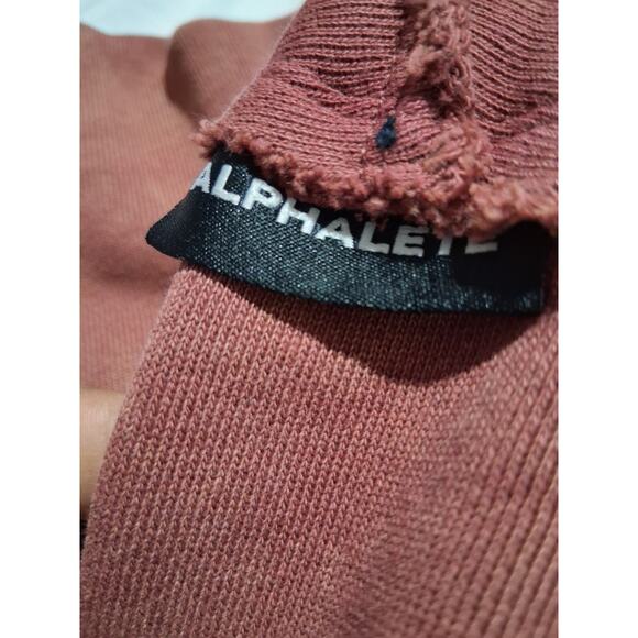 Alphalete Women's size S Chunky Terry Oversized Crop Grunge Pullover Sweatshirt - Picture 7 of 16